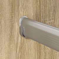 Produktbild för Klädstång 12 pcs Silver 964 x 15 x 29 mm Aluminiumlegering