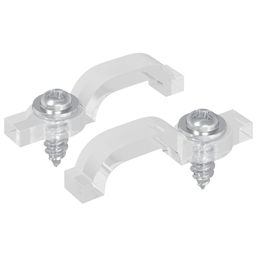 Produktbild för LED Strip Clips 23,8 mm 2 pcs Transparent Plast och Järn