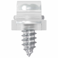 Produktbild för LED Strip Clips 23,8 mm 2 pcs Transparent Plast och Järn