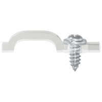 Produktbild för LED Strip Clips 23,8 mm 12 pcs Transparent Plast och Järn