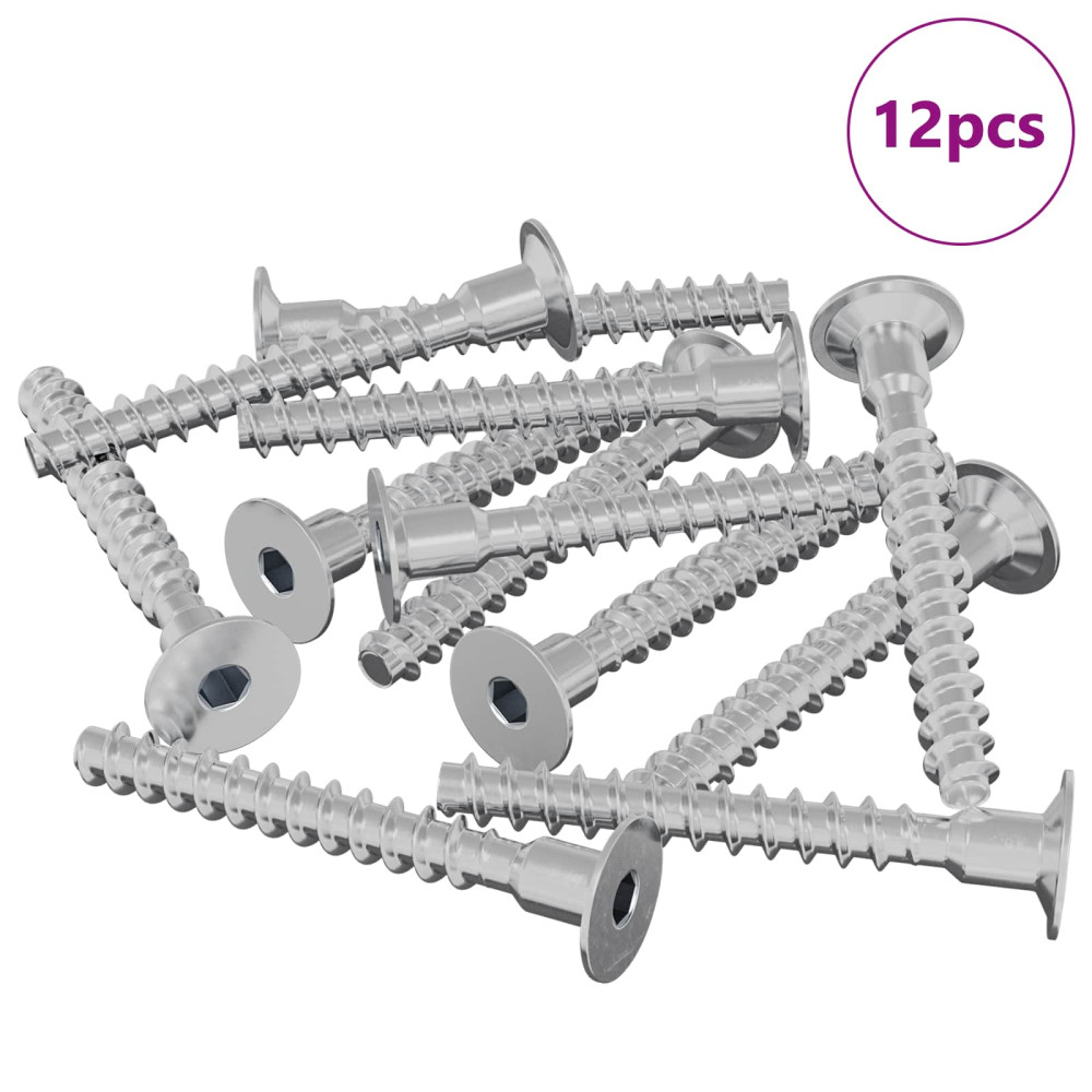 Produktbild för Skruv 12 pcs Zinkbelagd 5 x 40 mm Järn
