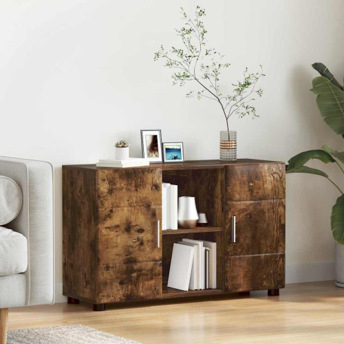 vidaXL Sideboard FLORIN Rökt ek 88,5 x 30,5 x 55,5 cm Konstruerat trä - Möbelset