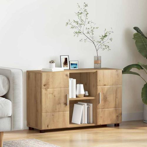vidaXL Sideboard FLORIN 88,5 x 30,5 x 55,5 cm Artisan Ek