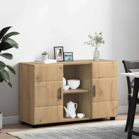 Produktbild för Sideboard FLORIN 88,5 x 30,5 x 55,5 cm Artisan Ek