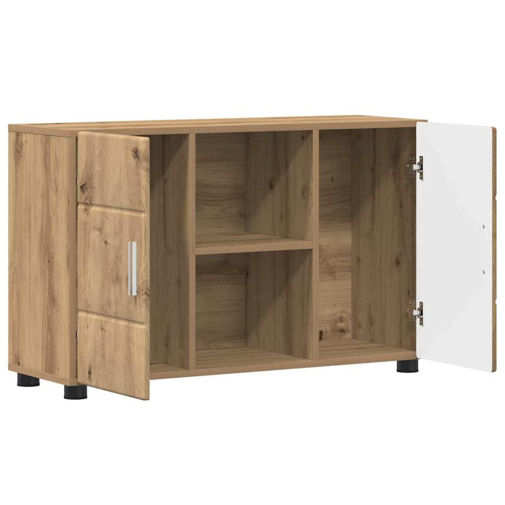 Produktbild för Sideboard FLORIN 88,5 x 30,5 x 55,5 cm Artisan Ek