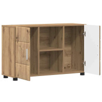 Produktbild för Sideboard FLORIN 88,5 x 30,5 x 55,5 cm Artisan Ek