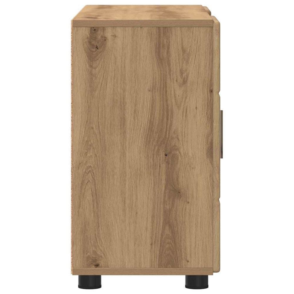 Produktbild för Sideboard FLORIN 88,5 x 30,5 x 55,5 cm Artisan Ek