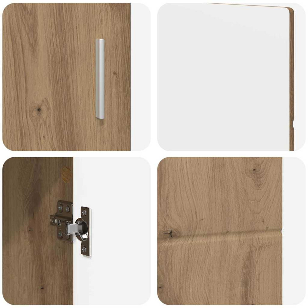 Produktbild för Sideboard FLORIN 88,5 x 30,5 x 55,5 cm Artisan Ek