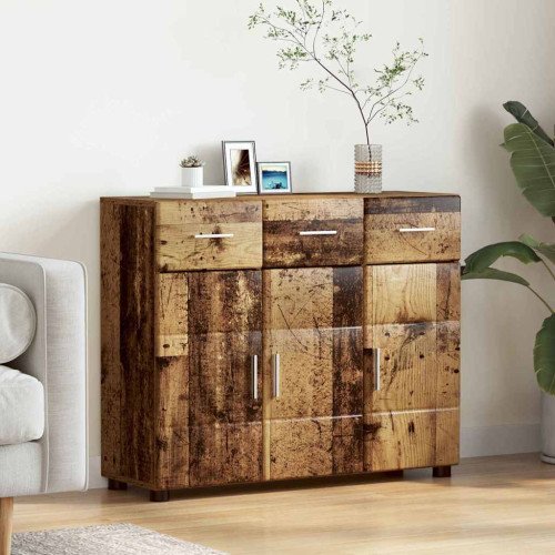 vidaXL Sideboard med hylla FLORIN Gammalt trä 88,5 x 30,5 x 73 cm