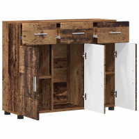Produktbild för Sideboard med hylla FLORIN Gammalt trä 88,5 x 30,5 x 73 cm