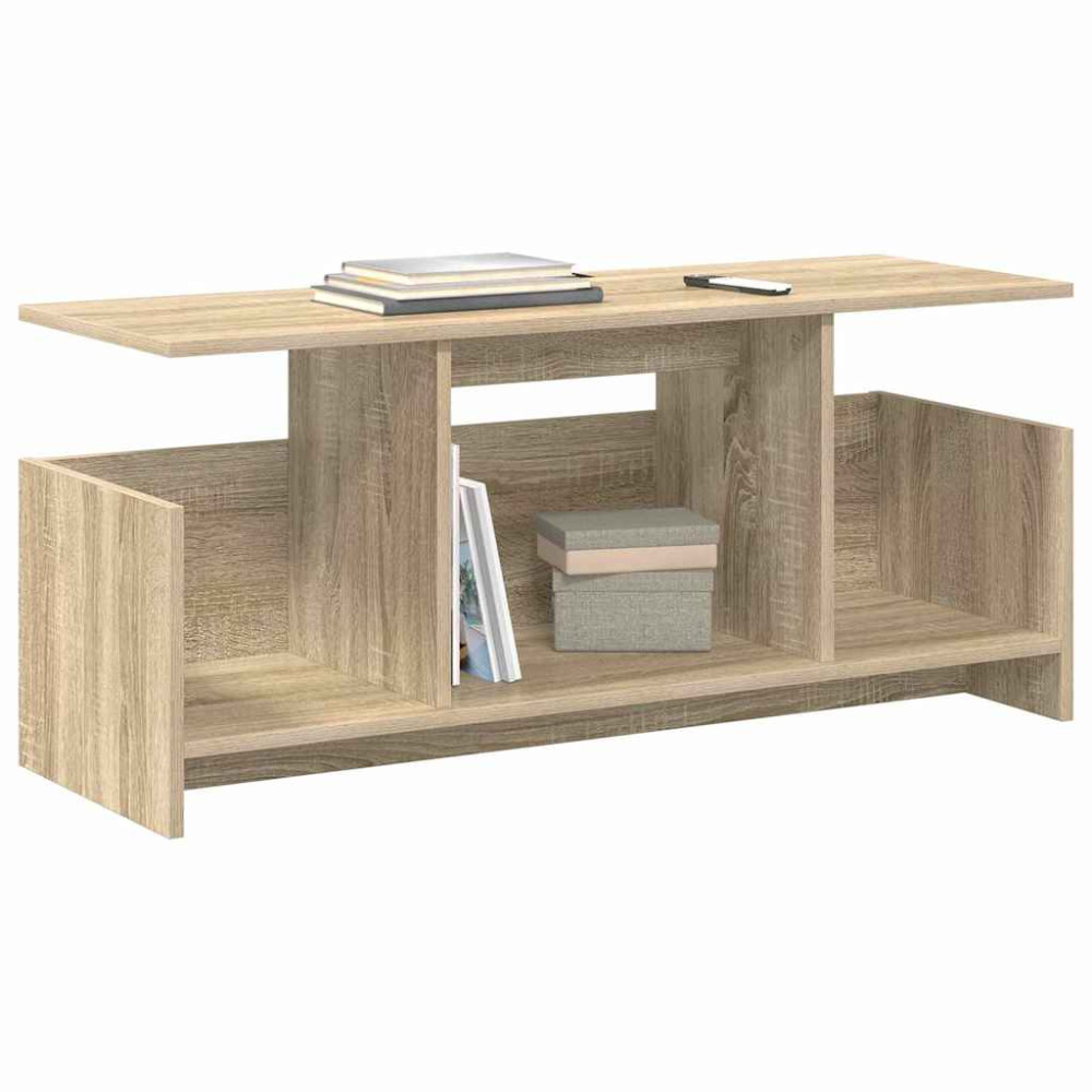 Produktbild för TV-bänk Sonoma-ek 102 x 35 x 45 cm Konstruerat trä