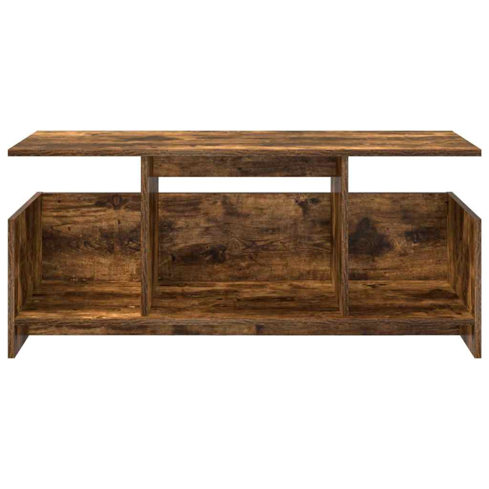 Produktbild för TV-bänk Rökt ek 102 x 35 x 45 cm Konstruerat trä
