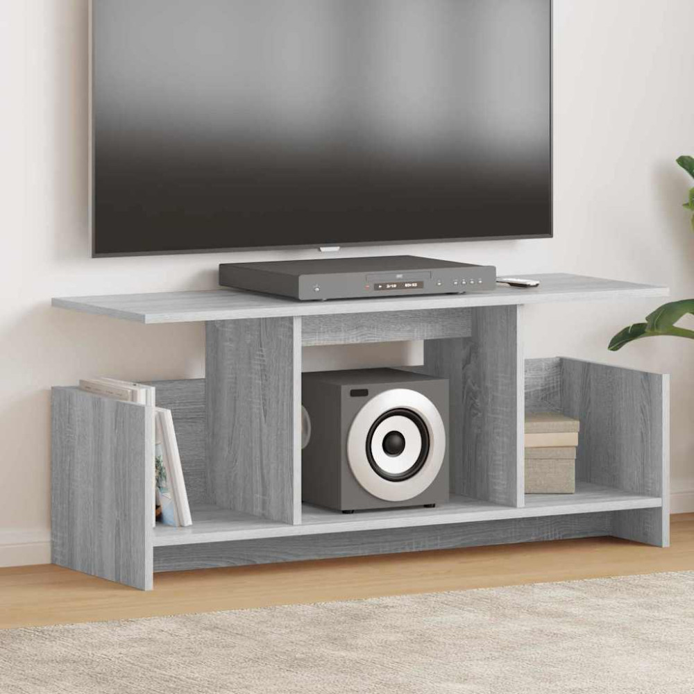 Produktbild för TV-bänk Grå Sonoma 102 x 35 x 45 cm Konstruerat trä