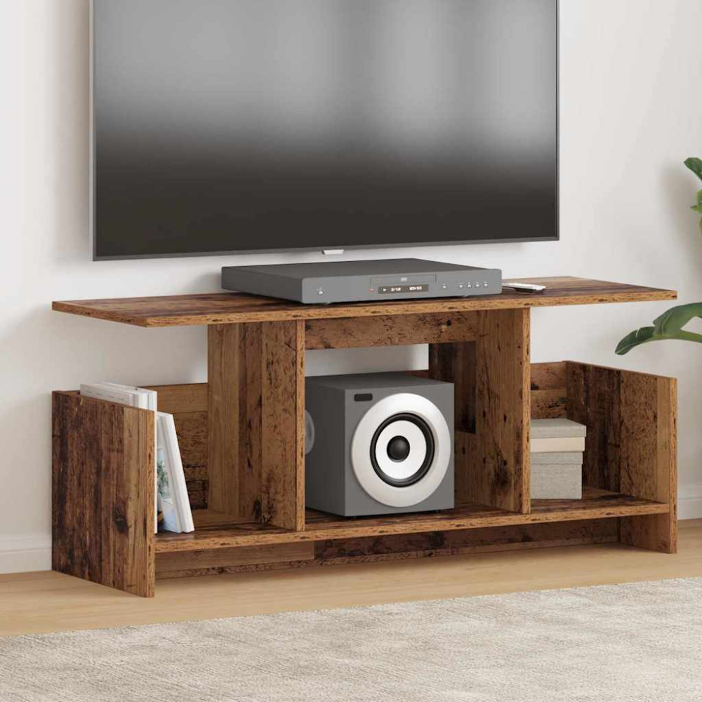 Produktbild för TV-bänk Gammalt trä 102 x 35 x 45 cm Konstruerat trä