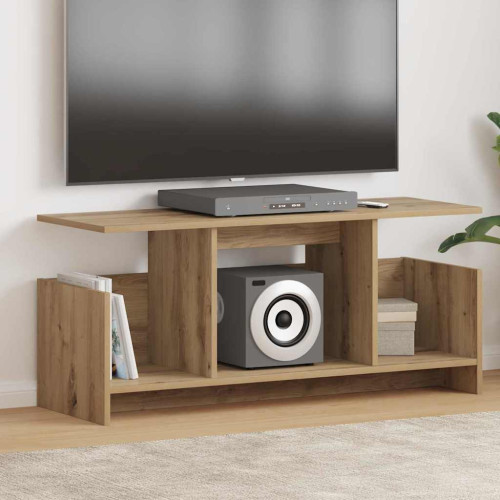 vidaXL TV-bänk 102 x 35 x 45 cm Artisan Ek Konstruerat trä