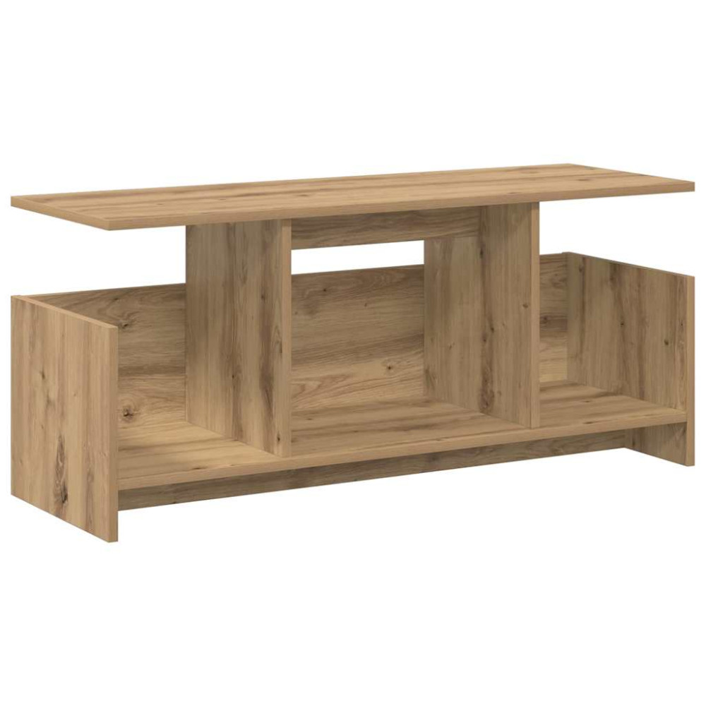 Produktbild för TV-bänk 102 x 35 x 45 cm Artisan Ek Konstruerat trä