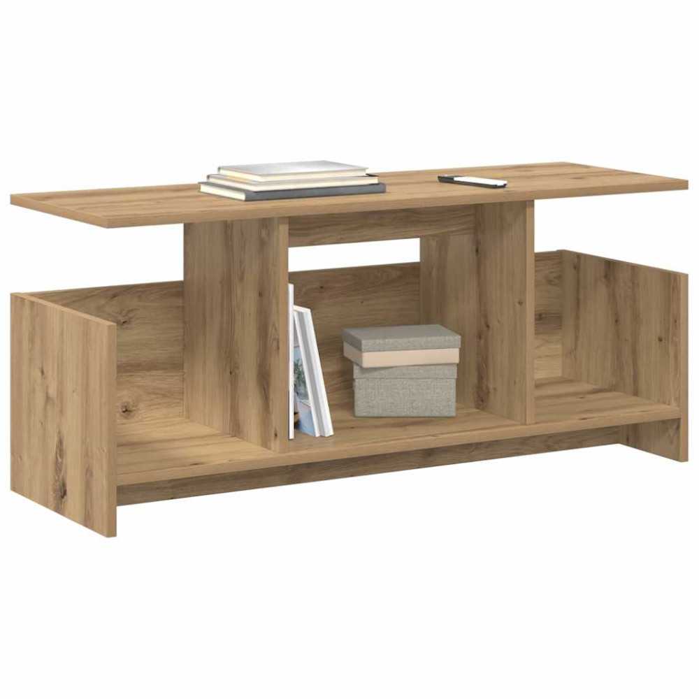 Produktbild för TV-bänk 102 x 35 x 45 cm Artisan Ek Konstruerat trä