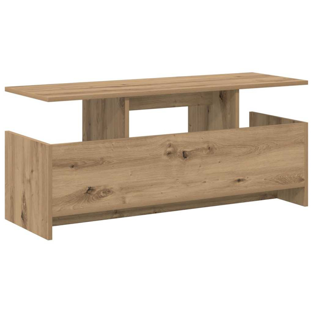 Produktbild för TV-bänk 102 x 35 x 45 cm Artisan Ek Konstruerat trä