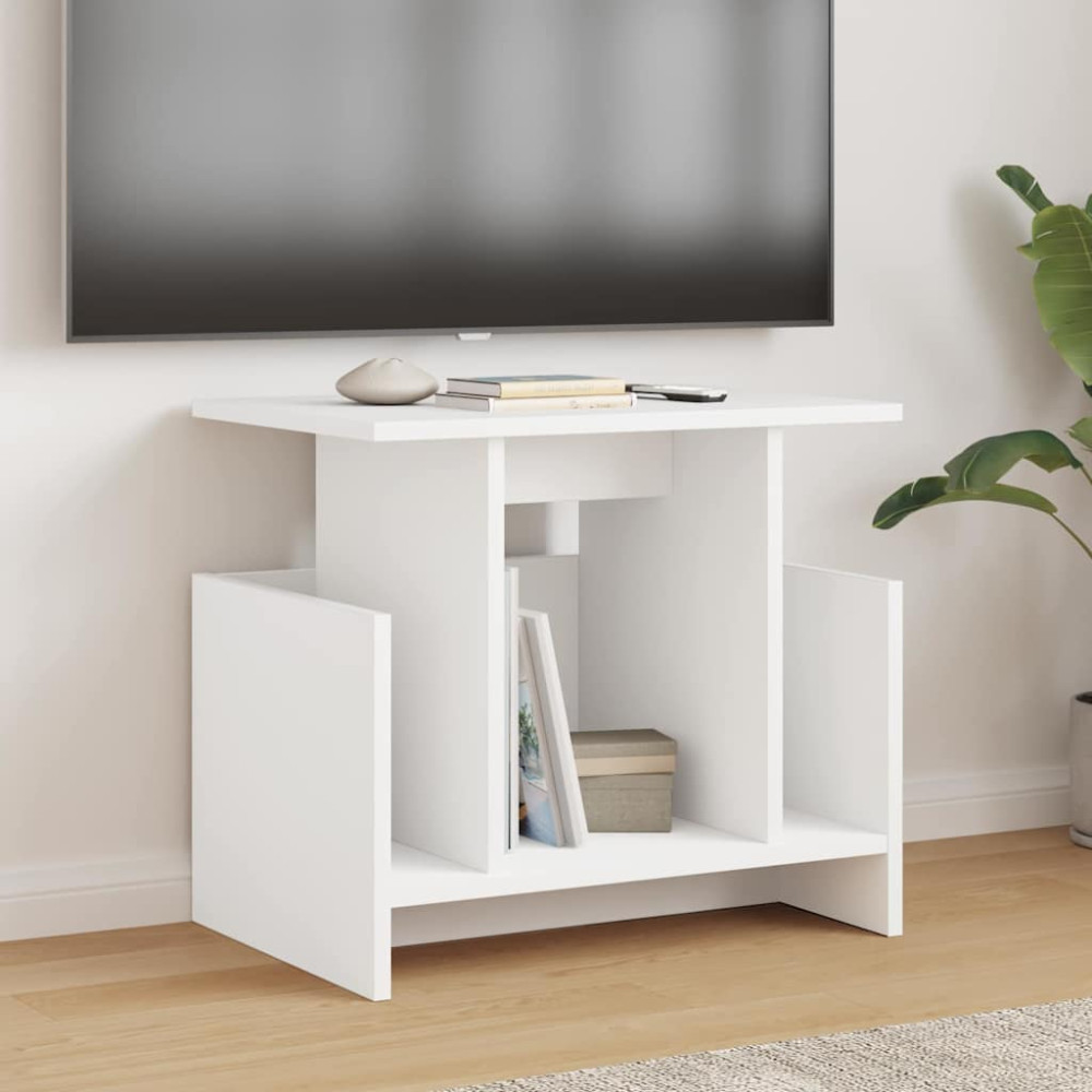Produktbild för TV-bänk Vit 50 x 35 x 45 cm Konstruerat trä