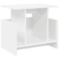 Produktbild för TV-bänk Vit 50 x 35 x 45 cm Konstruerat trä