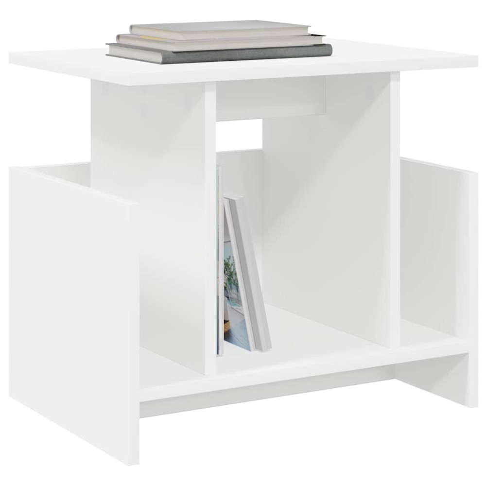 Produktbild för TV-bänk Vit 50 x 35 x 45 cm Konstruerat trä