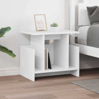 Produktbild för TV-bänk Vit 50 x 35 x 45 cm Konstruerat trä