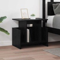 Produktbild för TV-bänk Svart Ek 50 x 35 x 45 cm Konstruerat trä