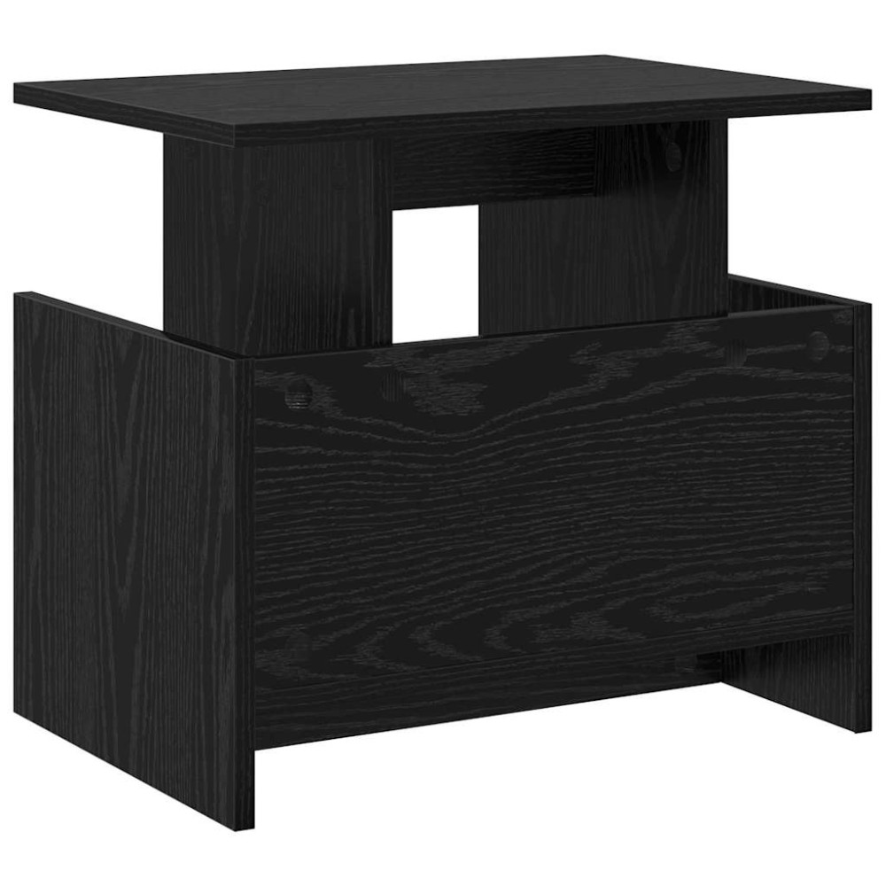 Produktbild för TV-bänk Svart Ek 50 x 35 x 45 cm Konstruerat trä