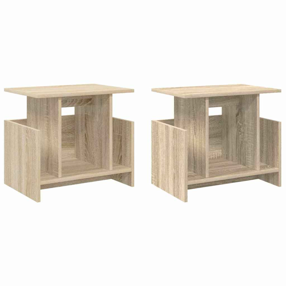 Produktbild för TV-bänk 2 pcs Sonoma-ek 50 x 35 x 45 cm Konstruerat trä