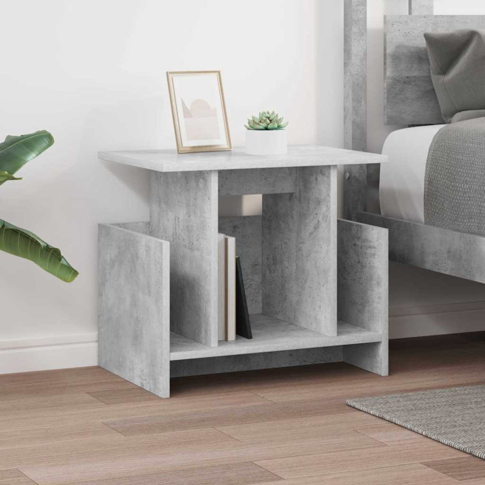 Produktbild för TV-bänk 2 pcs Betonggrå 50 x 35 x 45 cm Konstruerat trä