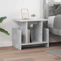 Produktbild för TV-bänk 2 pcs Betonggrå 50 x 35 x 45 cm Konstruerat trä
