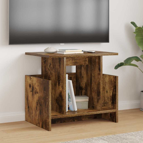 vidaXL TV-bänk Rökt ek 50 x 35 x 45 cm Konstruerat trä