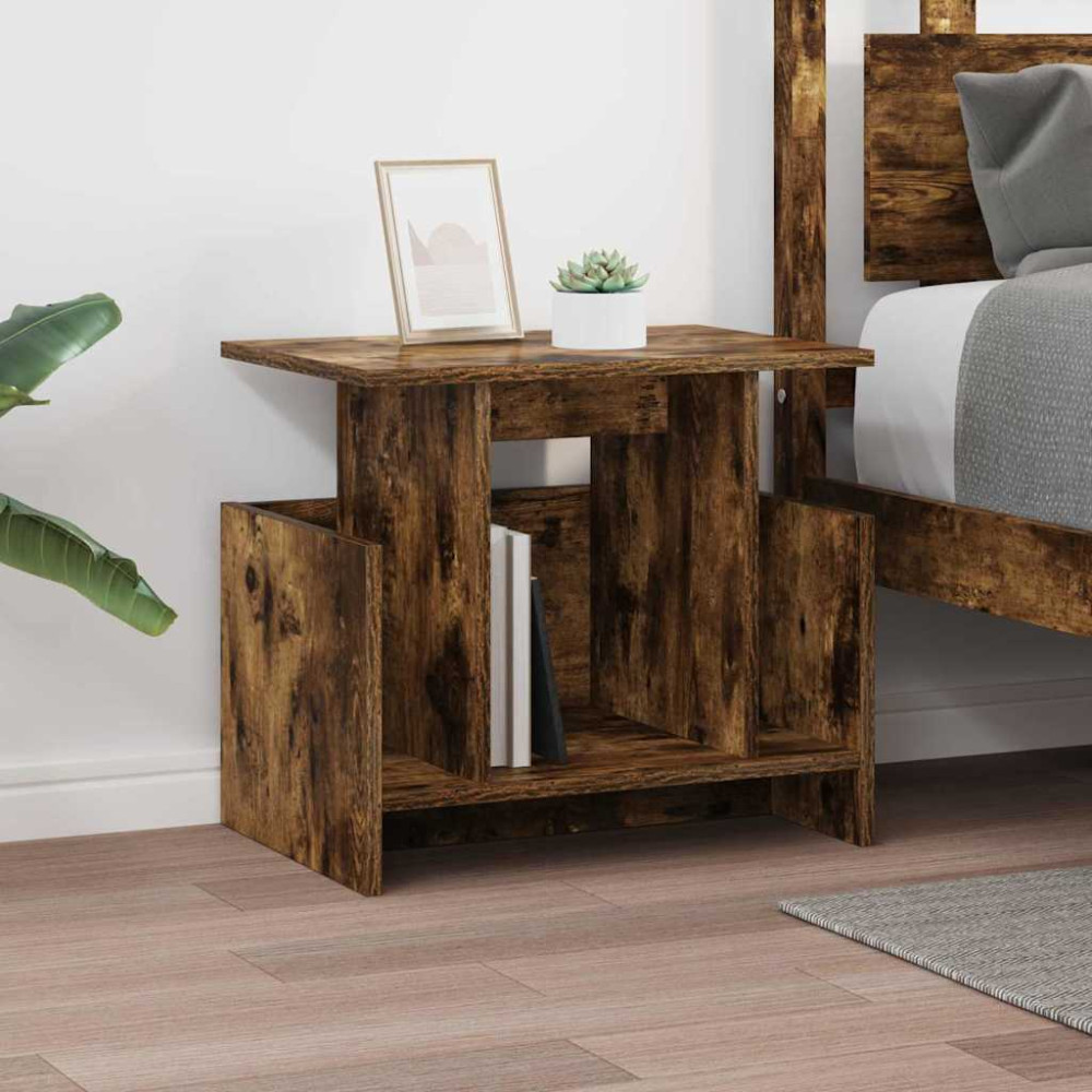 Produktbild för TV-bänk Rökt ek 50 x 35 x 45 cm Konstruerat trä