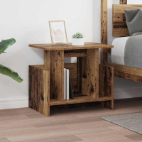 Produktbild för TV-bänk Gammalt trä 50 x 35 x 45 cm Konstruerat trä