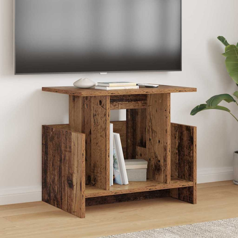Produktbild för TV-bänk 2 pcs Gammalt trä 50 x 35 x 45 cm Konstruerat trä