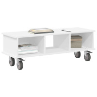 Produktbild för TV-bänk Vit 100 x 35 x 35 cm Konstruerat trä