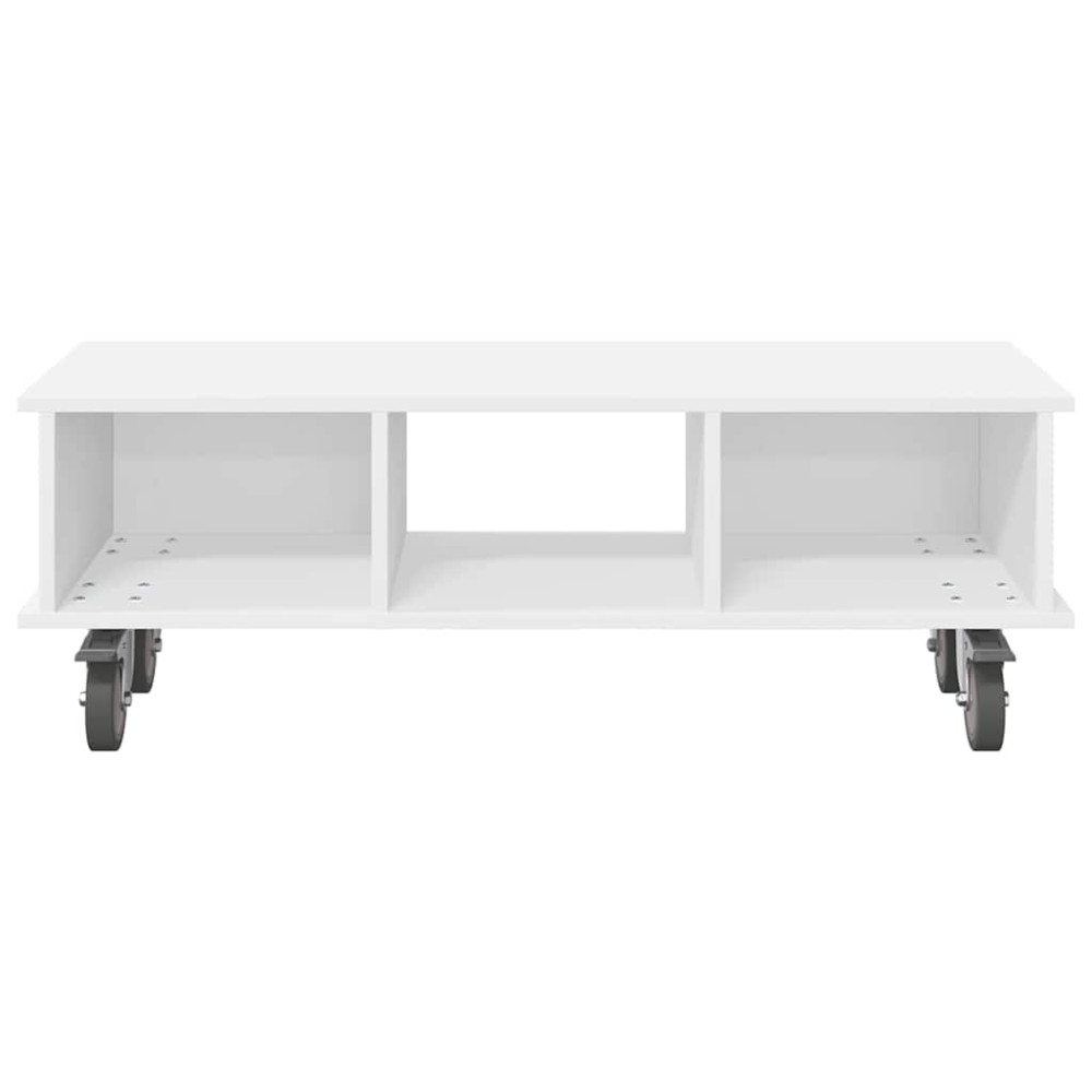 Produktbild för TV-bänk Vit 100 x 35 x 35 cm Konstruerat trä