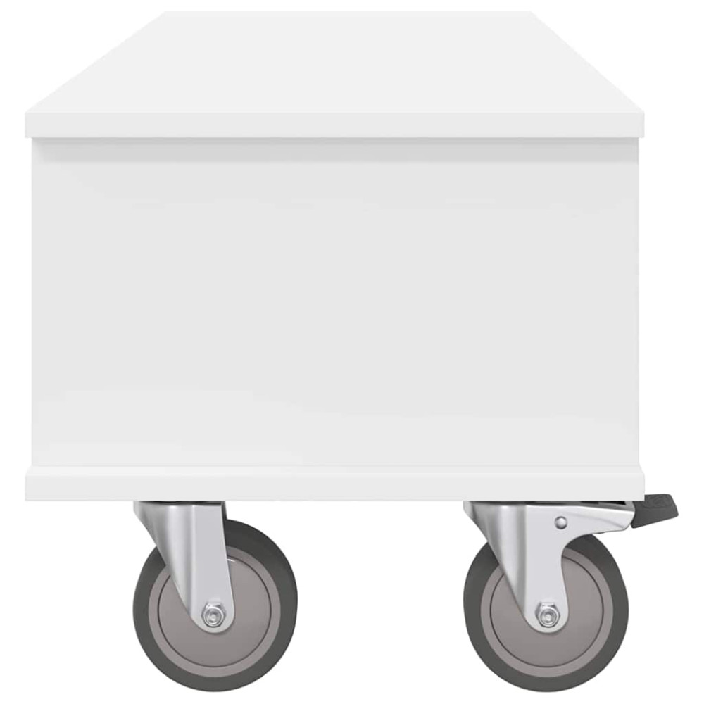 Produktbild för TV-bänk Vit 100 x 35 x 35 cm Konstruerat trä