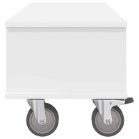 Produktbild för TV-bänk Vit 100 x 35 x 35 cm Konstruerat trä