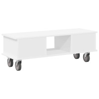 Produktbild för TV-bänk Vit 100 x 35 x 35 cm Konstruerat trä