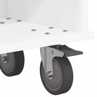 Produktbild för TV-bänk Vit 100 x 35 x 35 cm Konstruerat trä