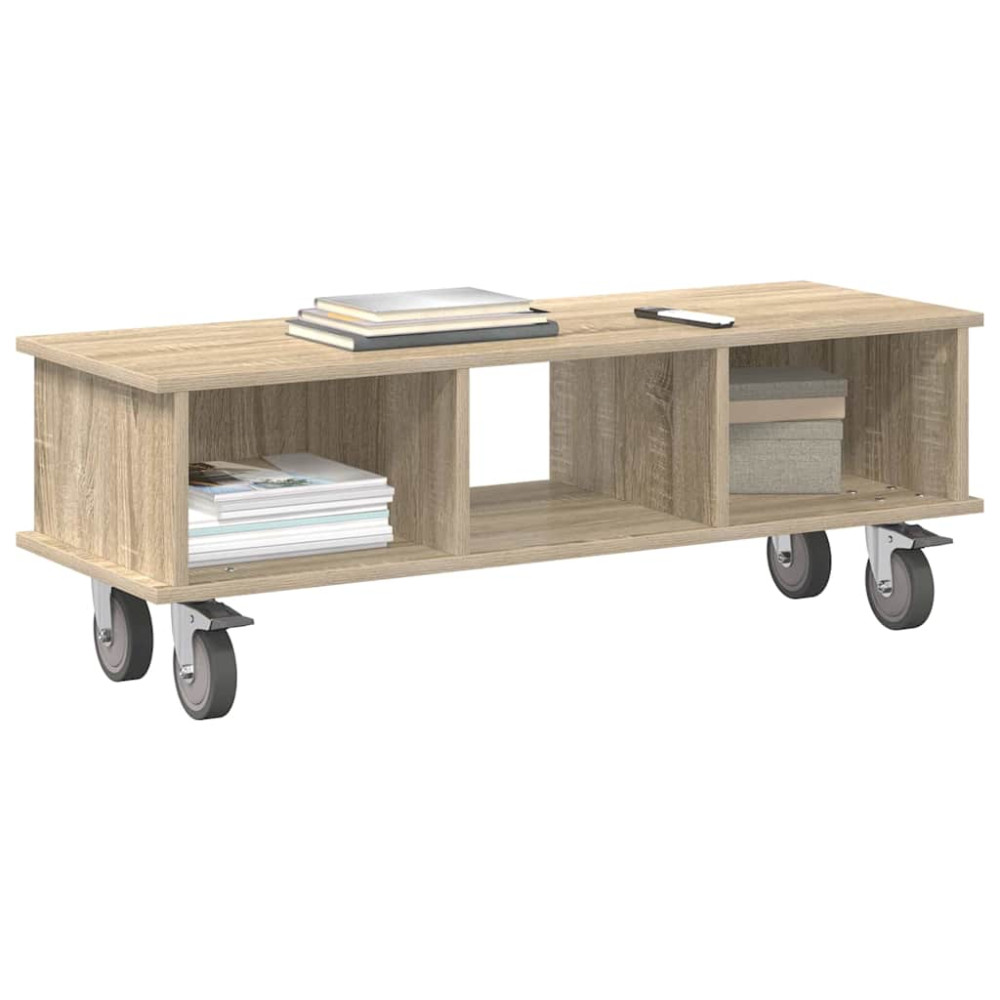 Produktbild för TV-bänk Sonoma-ek 100 x 35 x 35 cm Konstruerat trä