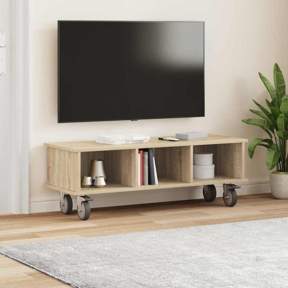 Produktbild för TV-bänk Sonoma-ek 100 x 35 x 35 cm Konstruerat trä