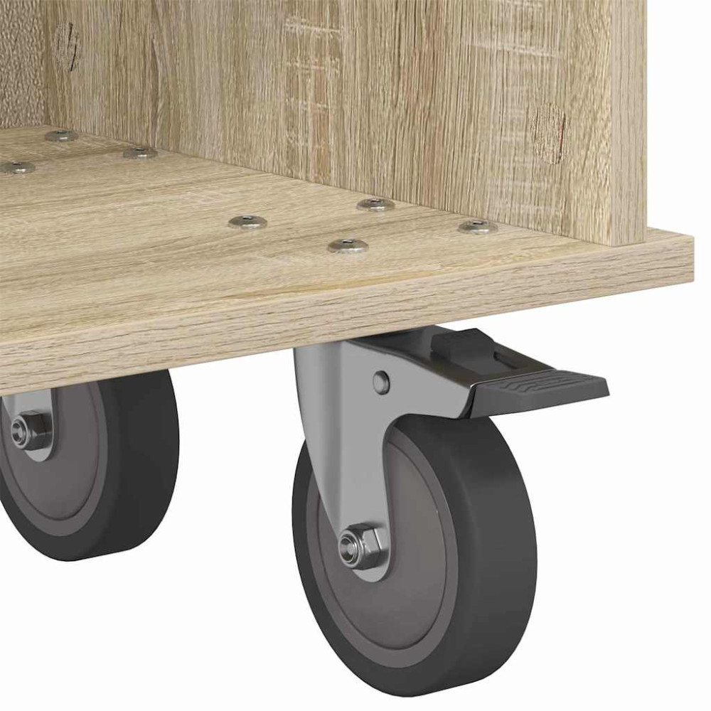 Produktbild för TV-bänk Sonoma-ek 100 x 35 x 35 cm Konstruerat trä
