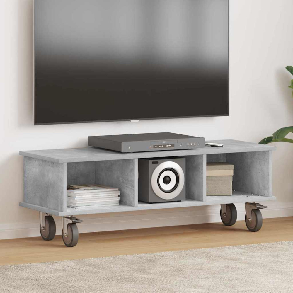 Produktbild för TV-bänk Betonggrå 100 x 35 x 35 cm Konstruerat trä