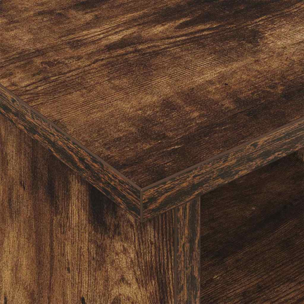 Produktbild för TV-bänk Rökt ek 100 x 35 x 35 cm Konstruerat trä