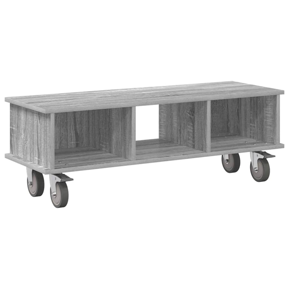 Produktbild för TV-bänk Grå Sonoma 100 x 35 x 35 cm Konstruerat trä
