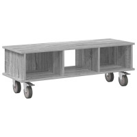 Produktbild för TV-bänk Grå Sonoma 100 x 35 x 35 cm Konstruerat trä