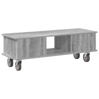 Produktbild för TV-bänk Grå Sonoma 100 x 35 x 35 cm Konstruerat trä