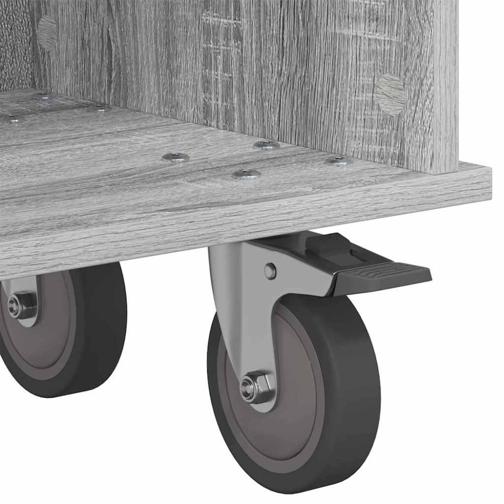 Produktbild för TV-bänk Grå Sonoma 100 x 35 x 35 cm Konstruerat trä